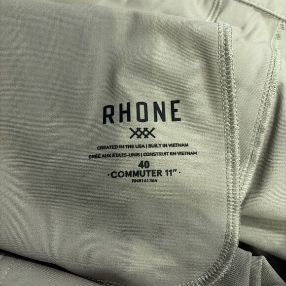 Rhone Men’s 11” Commuter Short Khaki Size 40 MSRP $98 NWT - Picture 5 of 5
